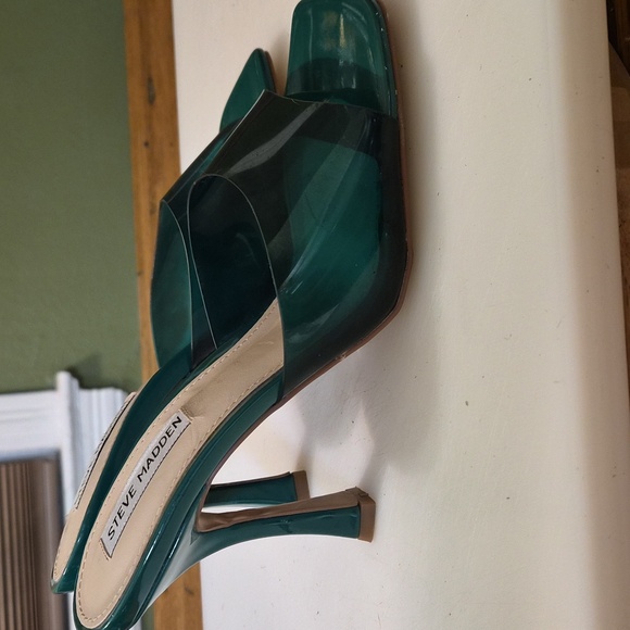 Steve Madden Teal Women's Mules - Picture 2 of 3